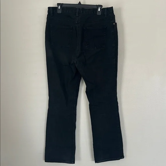 Jeanology Black Boot Cut Women's Jeans Size 14 - Picture 3 of 6